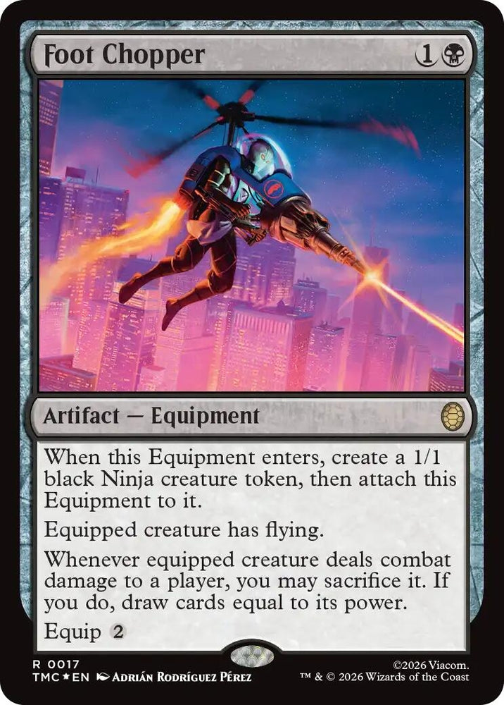 Image for Foot Chopper (Surge Foil) (17) [Teenage Mutant Ninja Turtles] - Magic: The Gathering