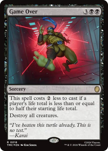 Image for Game Over (Surge Foil) (18) [Teenage Mutant Ninja Turtles] - Magic: The Gathering