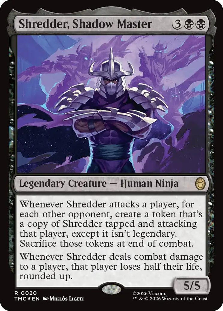 Image for Shredder, Shadow Master (Surge Foil) (20) [Commander: Teenage Mutant Ninja Turtles] - Magic: The Gathering