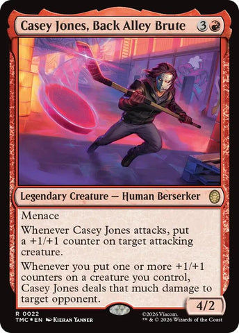 Image for Casey Jones, Back Alley Brute (Surge Foil) (22) [Teenage Mutant Ninja Turtles] - Magic: The Gathering