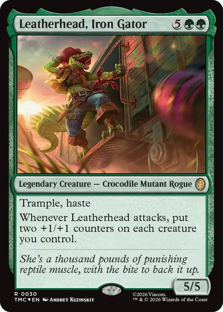 Image for Leatherhead, Iron Gator (Surge Foil) (30) [Teenage Mutant Ninja Turtles] - Magic: The Gathering
