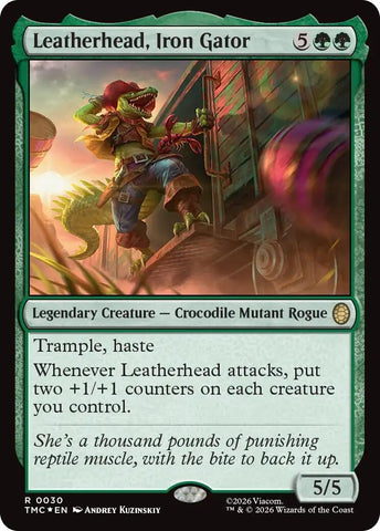 Image for Leatherhead, Iron Gator (Surge Foil) (30) [Teenage Mutant Ninja Turtles] - Magic: The Gathering