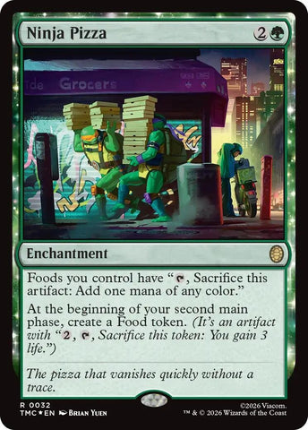 Image for Ninja Pizza (Surge Foil) (32) [Teenage Mutant Ninja Turtles] - Magic: The Gathering