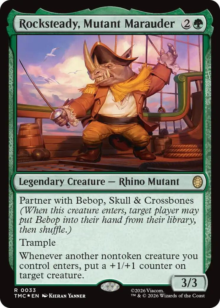 Image for Rocksteady, Mutant Marauder (Surge Foil) (33) [Teenage Mutant Ninja Turtles] - Magic: The Gathering