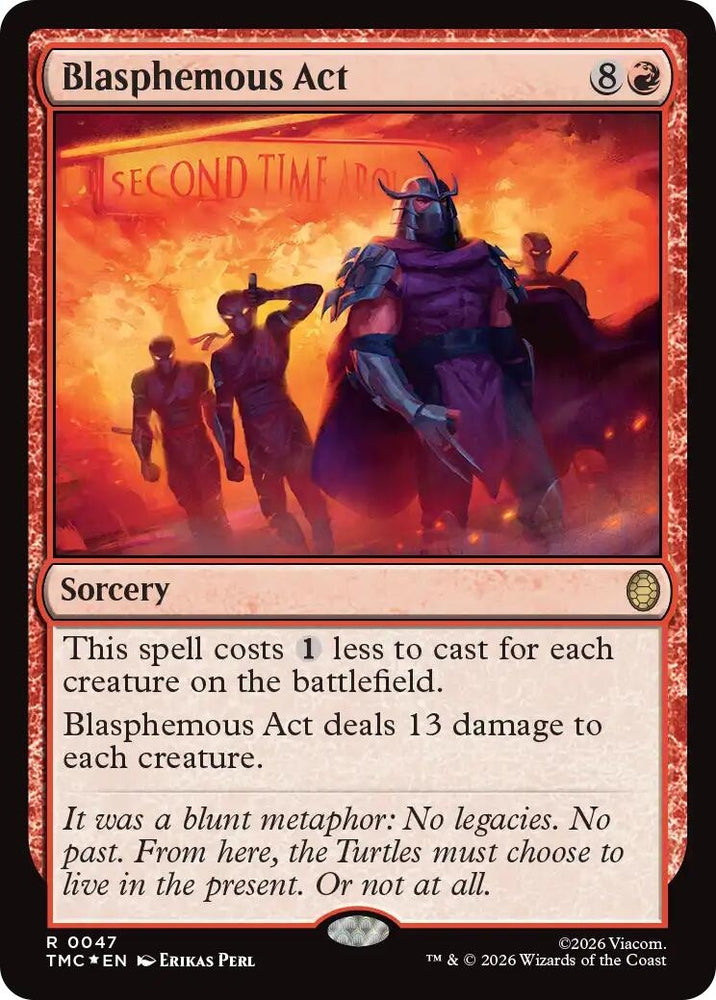Image for Blasphemous Act (Surge Foil) (47) [Teenage Mutant Ninja Turtles] - Magic: The Gathering