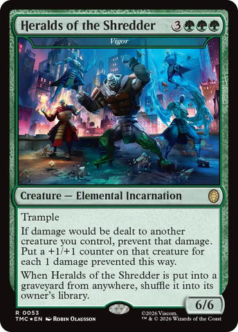 Image for Heralds of the Shredder - Vigor (Surge Foil) (53) [Commander: Teenage Mutant Ninja Turtles] - Magic: The Gathering