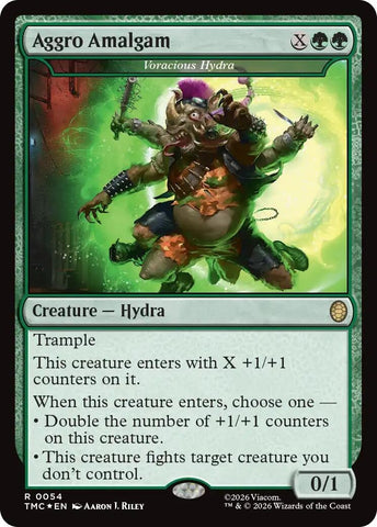 Image for Aggro Amalgam - Voracious Hydra (Surge Foil) (54) [Teenage Mutant Ninja Turtles] - Magic: The Gathering