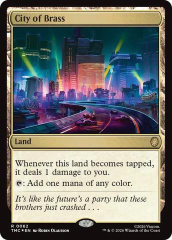 Image for City of Brass (Surge Foil) (62) [Teenage Mutant Ninja Turtles] - Magic: The Gathering
