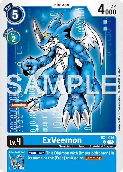 ExVeemon - EX1-014 (Reprint) (EX1-014 C) [Advanced Booster Digimon Generation]
