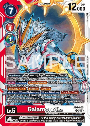 Image for Gaiamon ACE (AD1-005 SR) [Advanced Booster Digimon Generation] - Digimon Card Game