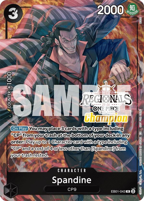 Image for Spandine (Offline Regional Champion Card Set 2025 Vol.1) (EB01-043) [One Piece Promotion Cards] - One Piece Card Game