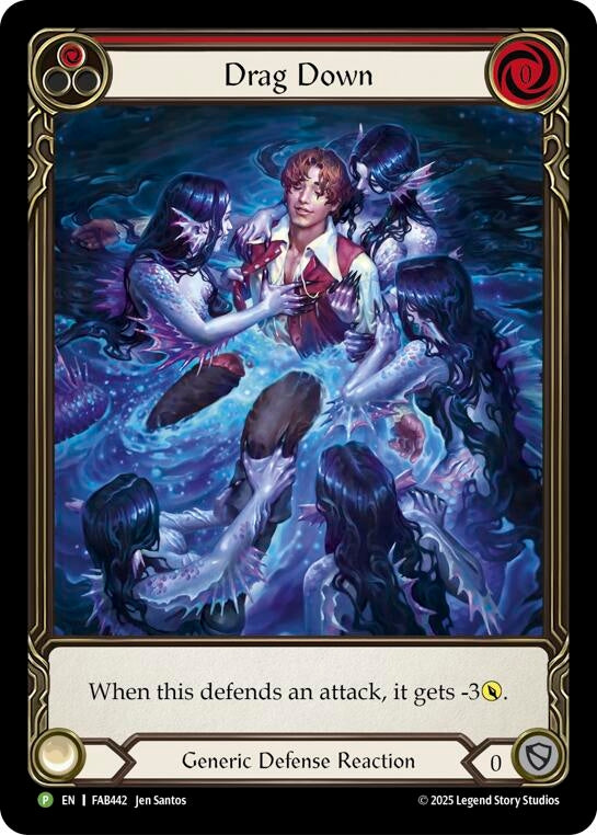 Image for Drag Down (Red) - FAB442 (PEN331) [Flesh and Blood: Promo Cards] - Flesh and Blood TCG
