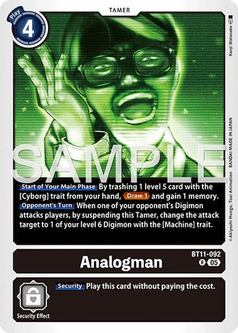 Image for Analogman (Reprint) (BT11-092 R) [Advanced Booster Digimon Generation] - Digimon Card Game