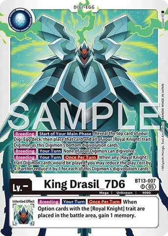 Image for King Drasil_7D6 (Reprint) (BT13-007 SR) [Advanced Booster Digimon Generation] - Digimon Card Game