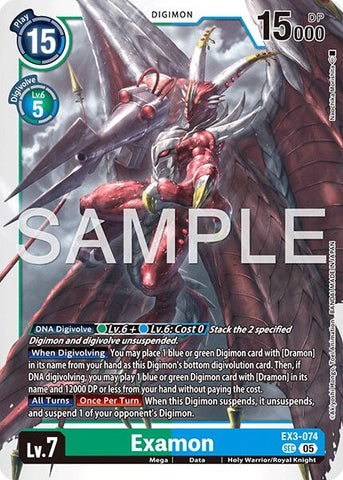 Image for Examon (Reprint) (EX3-074 SEC) [Advanced Booster Digimon Generation] - Digimon Card Game