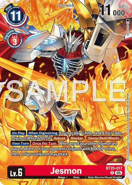 Image for Jesmon (Reprint) (BT20-017 R) [Advanced Booster Digimon Generation] - Digimon Card Game