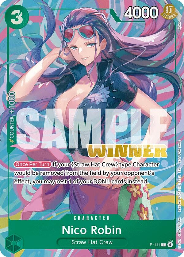 Image for Nico Robin (Heroines Battle Winner Pack) (P-111) [One Piece Promotion Cards] - One Piece Card Game