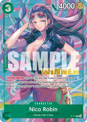 Image for Nico Robin (Heroines Battle Winner Pack) (P-111) [One Piece Promotion Cards] - One Piece Card Game