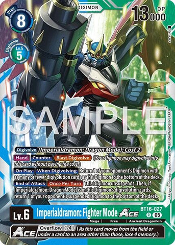 Image for Imperialdramon: Fighter Mode ACE - BT16-027 (Reprint) (BT16-027 R) [Advanced Booster Digimon Generation] - Digimon Card Game
