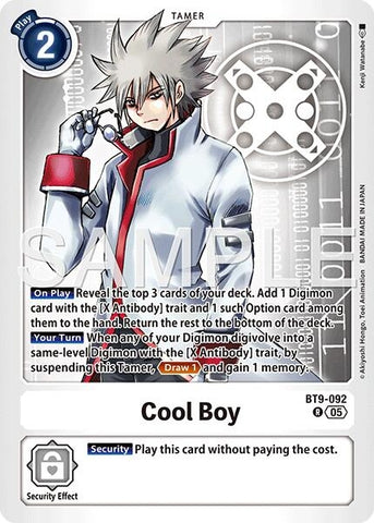 Image for Cool Boy - BT9-092 (Reprint) (BT9-092 R) [Advanced Booster Digimon Generation] - Digimon Card Game