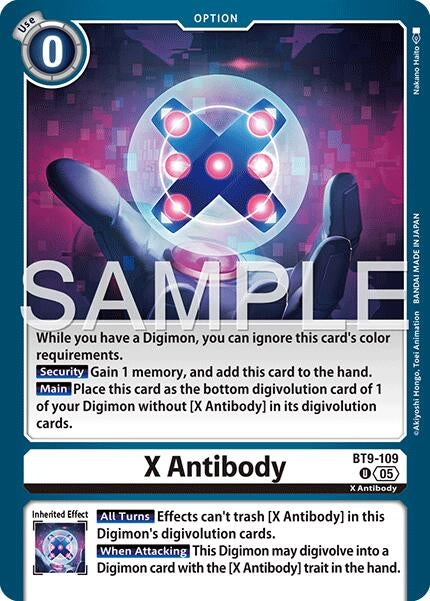 Image for X Antibody (Reprint) (BT9-109 U) [Advanced Booster Digimon Generation] - Digimon Card Game