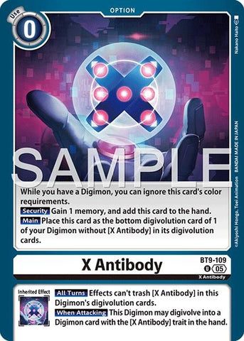 Image for X Antibody (Reprint) (BT9-109 U) [Advanced Booster Digimon Generation] - Digimon Card Game