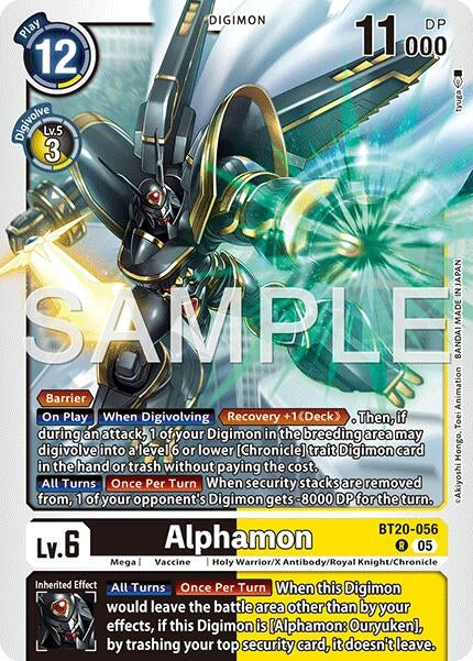 Image for Alphamon (Reprint) (BT20-056 R) [Advanced Booster Digimon Generation] - Digimon Card Game