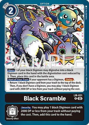 Image for Black Scramble (Reprint) (LM-031 P) [Advanced Booster Digimon Generation] - Digimon Card Game