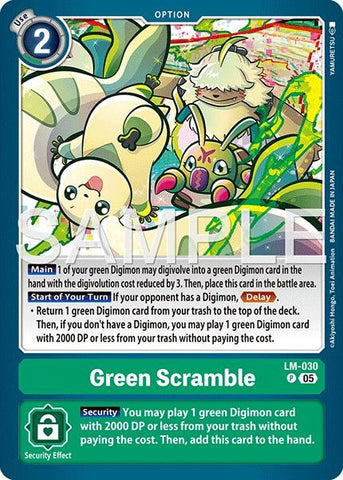 Image for Green Scramble (Reprint) (LM-030 P) [Advanced Booster Digimon Generation] - Digimon Card Game