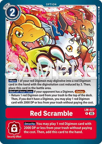Image for Red Scramble (Reprint) (LM-027 P) [Advanced Booster Digimon Generation] - Digimon Card Game