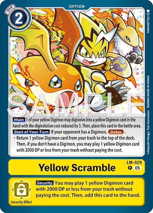 Image for Yellow Scramble (Reprint) (LM-029 P) [Advanced Booster Digimon Generation] - Digimon Card Game