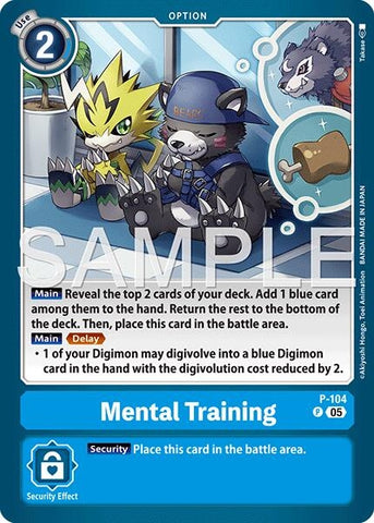 Image for Mental Training (Reprint) (P-104 P) [Advanced Booster Digimon Generation] - Digimon Card Game