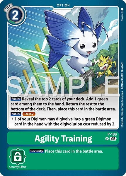 Image for Agility Training (Reprint) (P-106 P) [Advanced Booster Digimon Generation] - Digimon Card Game