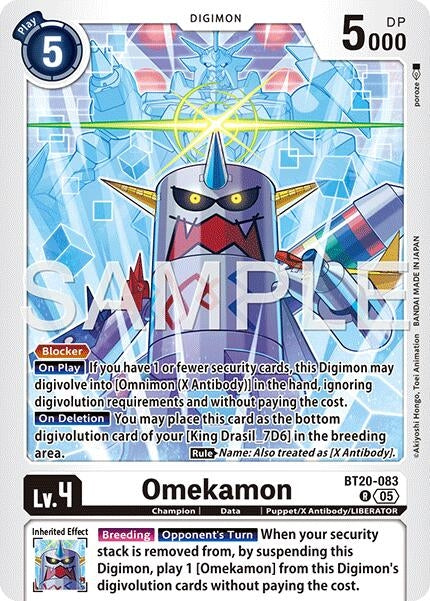 Omekamon - BT20-083 (Reprint) (BT20-083 R) [Advanced Booster Digimon Generation]