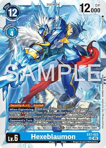 Hexeblaumon (Reprint) (EX7-023 SR) [Advanced Booster Digimon Generation]