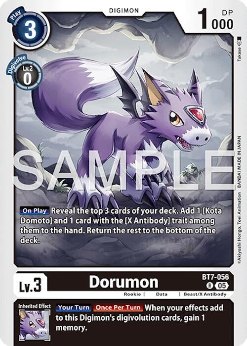 Image for Dorumon (Reprint) (BT7-056 R) [Advanced Booster Digimon Generation] - Digimon Card Game