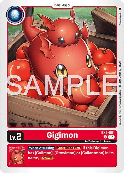 Image for Gigimon (Reprint) (EX2-001 U) [Advanced Booster Digimon Generation] - Digimon Card Game
