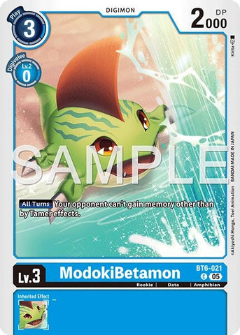 Image for ModokiBetamon (Reprint) (BT6-021 C) [Advanced Booster Digimon Generation] - Digimon Card Game