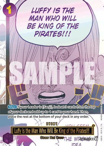 Image for Luffy Is the Man Who Will Be King of the Pirates!!! (Japanese Version 3rd Anniversary Set) (OP12-079) [One Piece Promotion Cards] - One Piece Card Game
