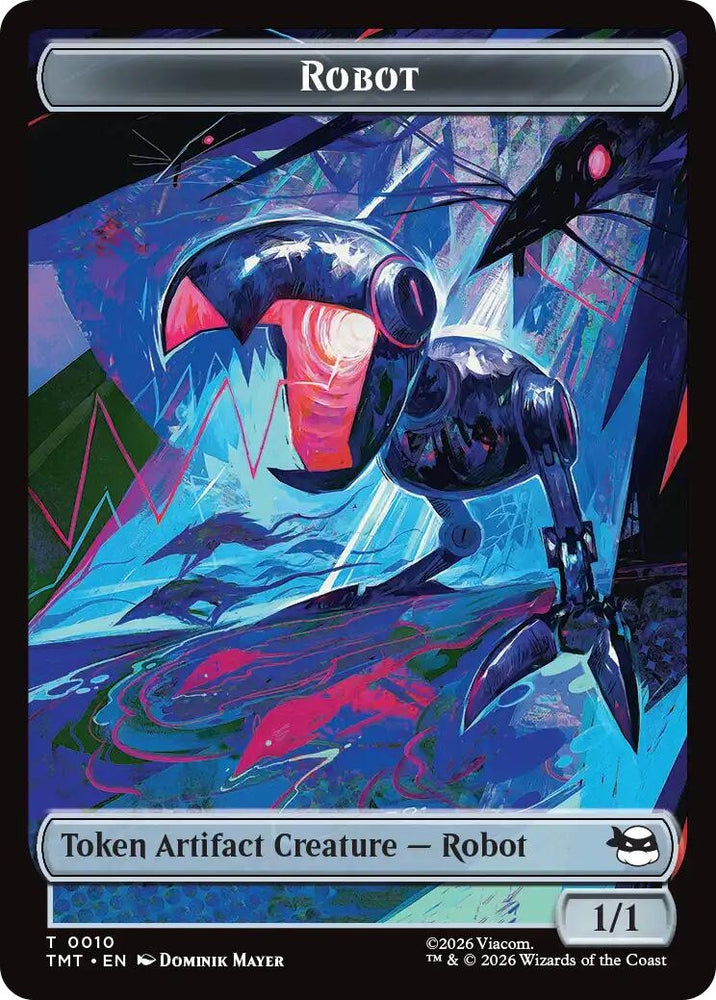 Image for Robot // Food Double-Sided Token (10 // 8) [Teenage Mutant Ninja Turtles] - Magic: The Gathering