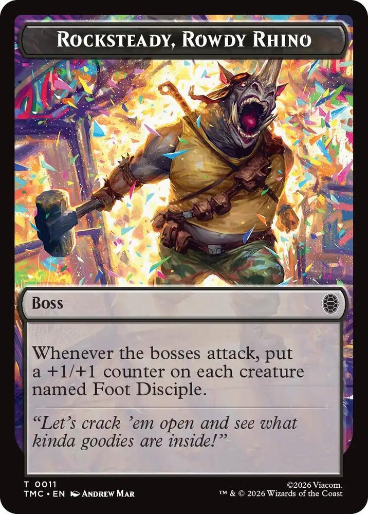 Image for Rocksteady, Rowdy Rhino (11) [Teenage Mutant Ninja Turtles] - Magic: The Gathering