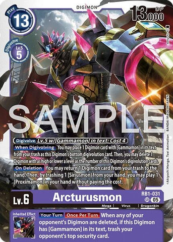 Image for Arcturusmon (Reprint) (RB1-031 SR) [Advanced Booster Digimon Generation] - Digimon Card Game