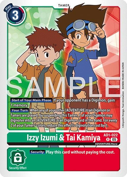 Image for Izzy Izumi & Tai Kamiya (AD1-022) [Advanced Booster Digimon Generation] - Digimon Card Game