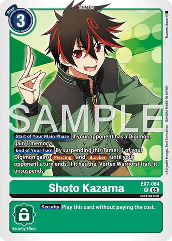 Image for Shoto Kazama (Reprint) (EX7-064 R) [Advanced Booster Digimon Generation] - Digimon Card Game
