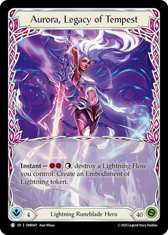 Image for Aurora, Legacy of Tempest (OMN047) [Omens of the Third Age] - Flesh and Blood TCG