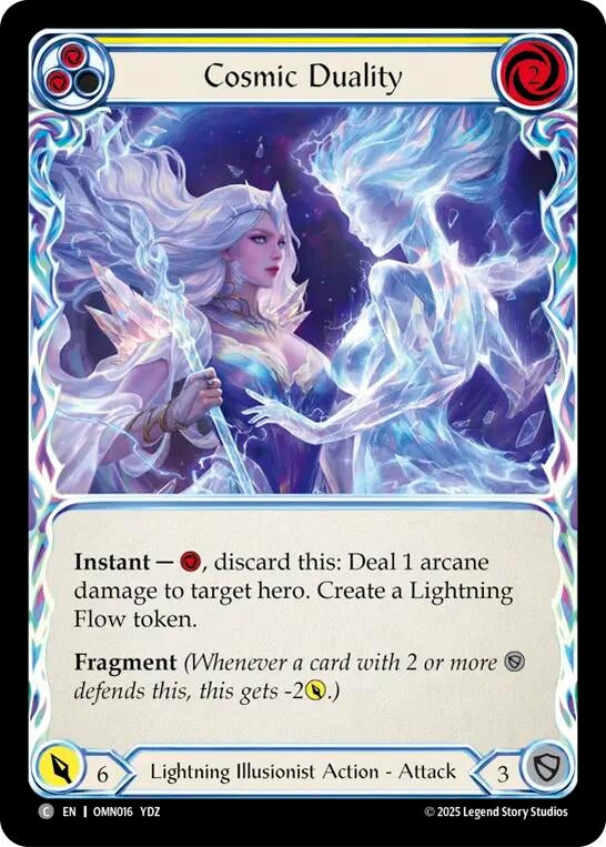 Image for Cosmic Duality (Yellow) (OMN016) [Omens of the Third Age] - Flesh and Blood TCG