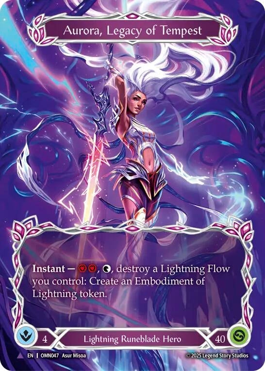 Image for Aurora, Legacy of Tempest (Marvel) (OMN047) [Omens of the Third Age] - Flesh and Blood TCG