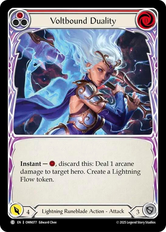 Image for Voltbound Duality (Red) (OMN077) [Omens of the Third Age] - Flesh and Blood TCG