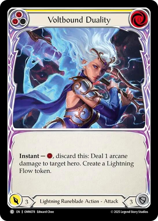 Image for Voltbound Duality (Yellow) (OMN078) [Omens of the Third Age] - Flesh and Blood TCG