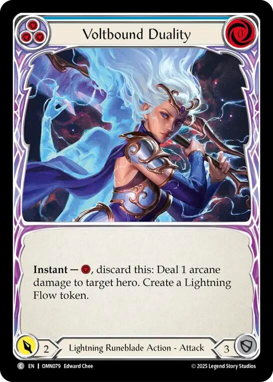Image for Voltbound Duality (Blue) (OMN079) [Omens of the Third Age] - Flesh and Blood TCG